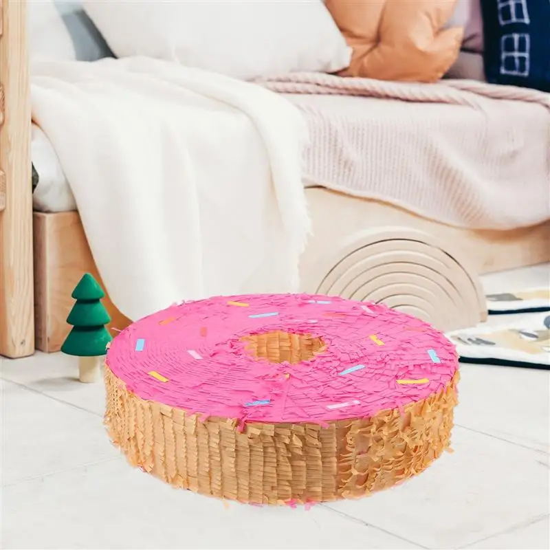 

1 шт., искусственная пончик, искусственная 3d статуэтка, искусственная бумажная статуэтка, летняя Праздничная статуэтка, статуэтка модели пончика