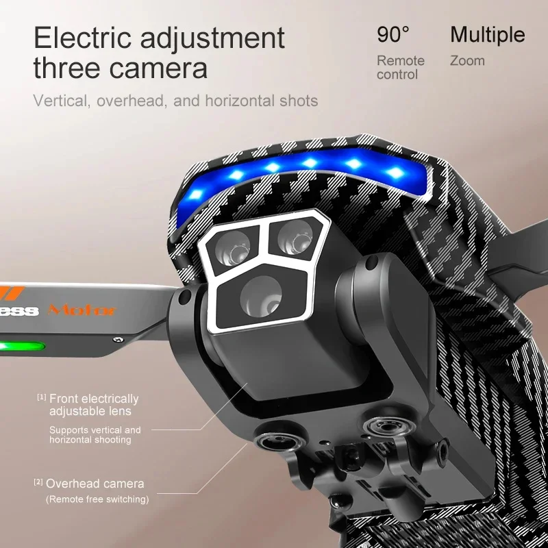Lenovo D9 DRONE 8K Three Camera Brushless Motor Professional 4K Camera Obstacle Avoidance Optical Flow RC Quadcopter Gifts Toys drone quadcopter