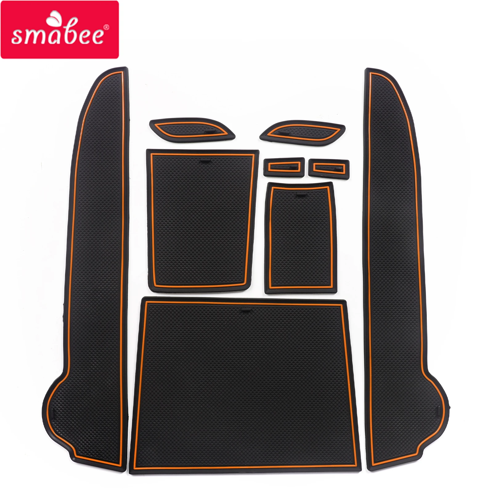 Smabee Gate Slot Cup Mat Per Dacia Spring 2021-2023 Per Renault Kwid E-Tech Antiscivolo Door Groove Pad Accessori Interni Antiscivolo