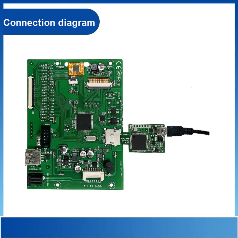 ED4 USB downloader for T5L UART Serial LCD Display Module, High-speed download Fonts, Pictures etc
