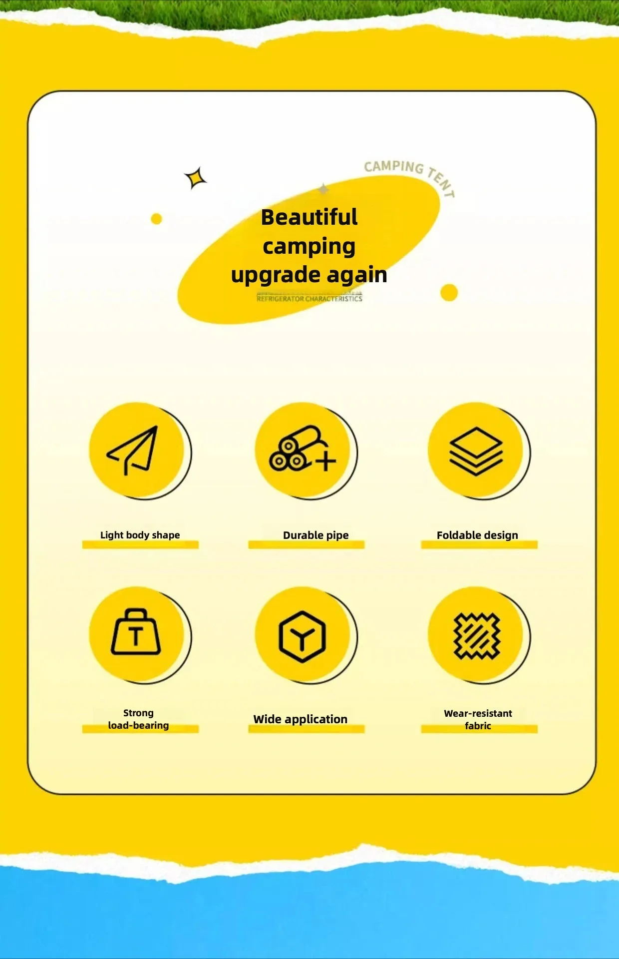 Description Picture 3 of itemOutdoor Portable Folding Stool Lightweight and Convenient Folding Stool Camping Travel Fishing Portable Stool Chair.