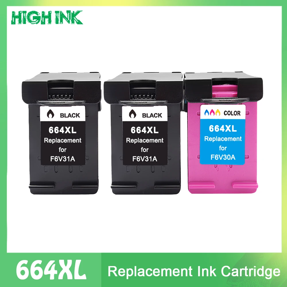 

Сменный картридж hp 664XL для принтера HP Deskjet 1115 2135 3635 2138 3636 3638 4535 4536 4538 4675 4676 4678 664XL