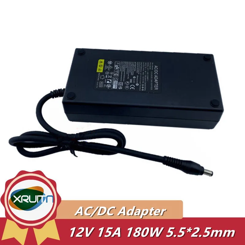 

180W AC/DC Adapter 12V 15A 5.5*2.5mm Charger D180P-1 EADP-180AB B Monitor LED Audio Amplifier Power Supply