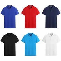 Summer Fashion Solid Color Lapel Button Short Sleeve Polo Shirt Casual Breathable Comfortable Tops 3