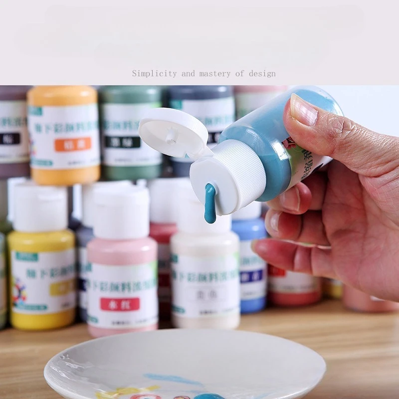 80g 세라믹 Underglaze 색상 안료 중간 온도 1180-1250 ° C 세라믹 DIY 페인팅 안료 농축액 24색
