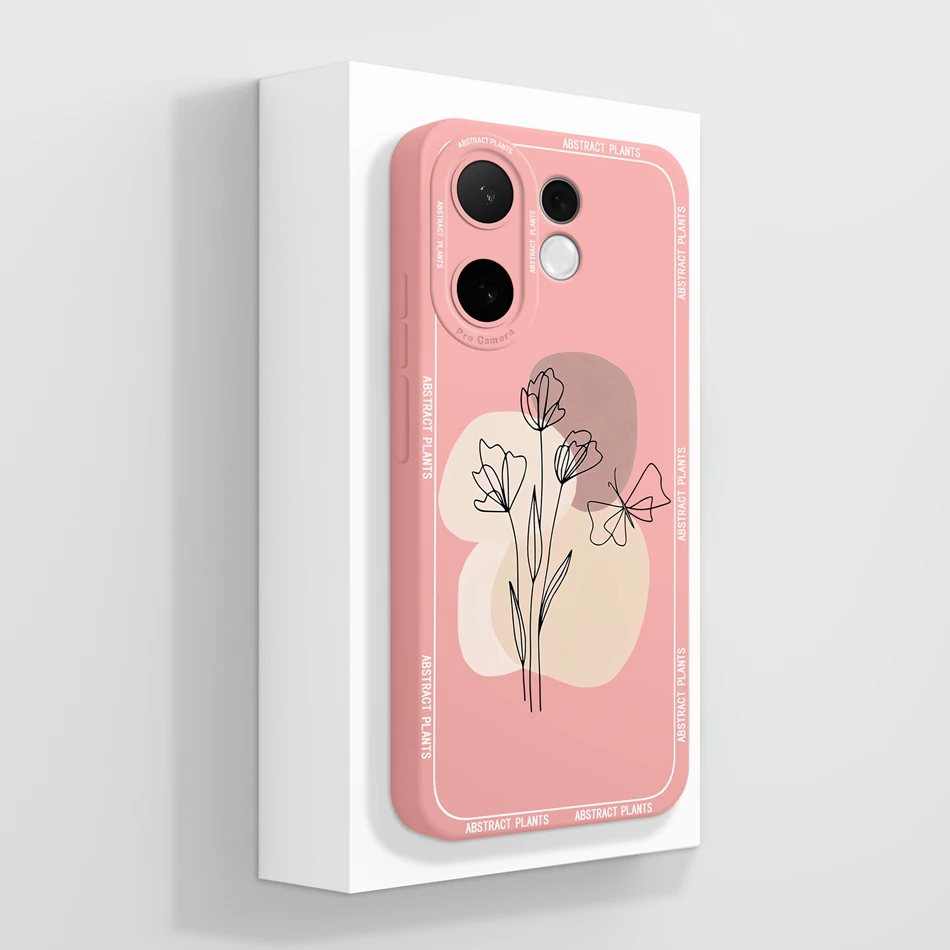 Artistic Style Full Coverage Anti-Drop Liquid Silicone Cute Phone Case