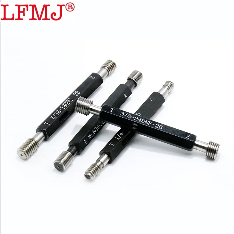 1PCS 2B UNC UNF UNS GCR15 스틸 나사 게이지 미국 표준 미세 나사 플러그 게이지 5/8 11/16 3/4 13/16 7/8 15/16 측정 도구