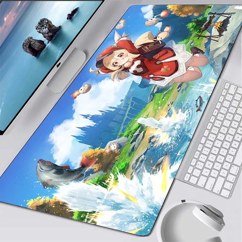 

Genshin Impact Mouse Pad Large Pc Gamer Cabinet Keyboard Table Mats Anime Xiao Desk Mat Computer Gaming Accessories Mousepad Xxl