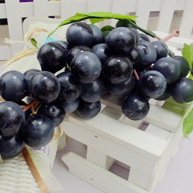 Artificial Grapes Plastic Fake Fruit Home Decor