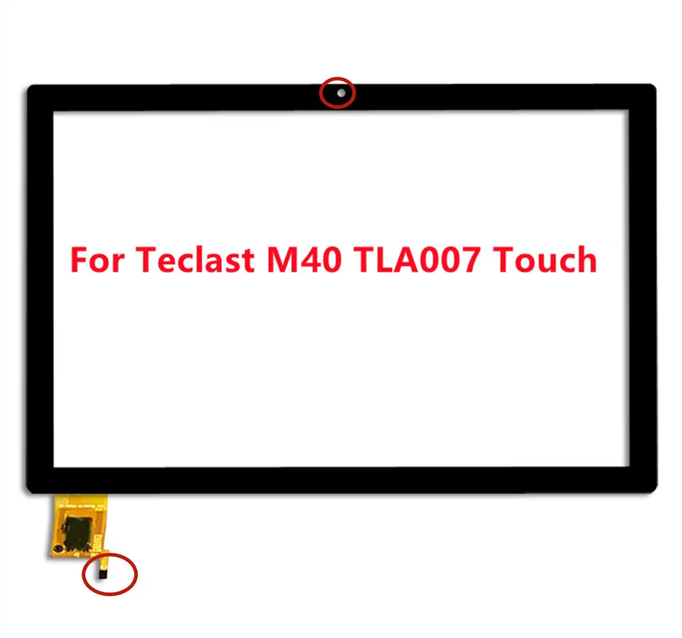 Touch Screen Digitizer Painel Sensor de Vidro com Moldura 100 Testado Teclast M40 Tla007 M40 Pro 10.1 in Original Novo - Imagem 2