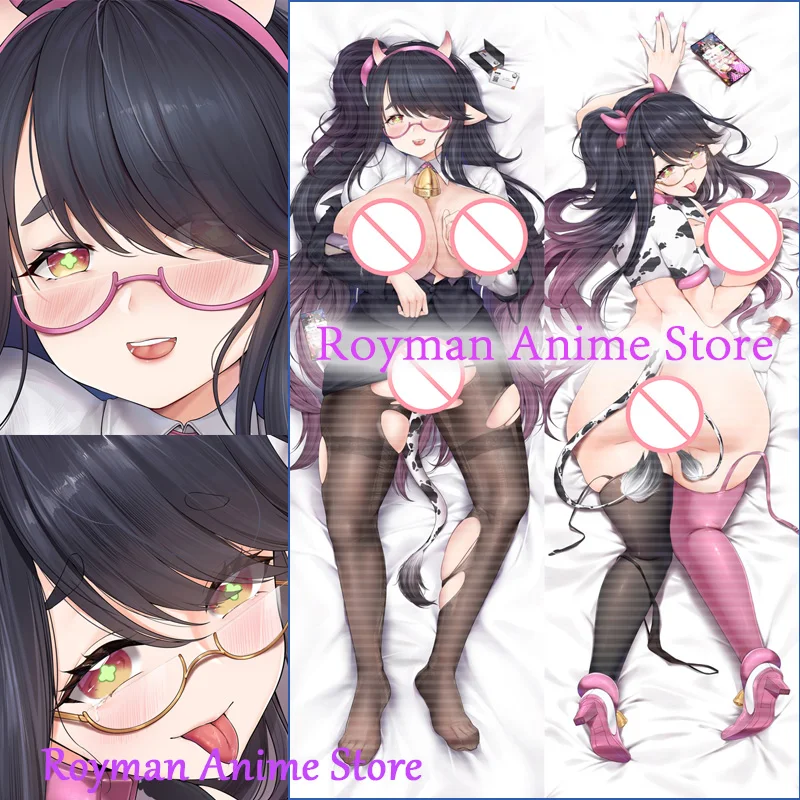 

Двухсторонняя наволочка Dakimakura с принтом в стиле аниме «Корова»