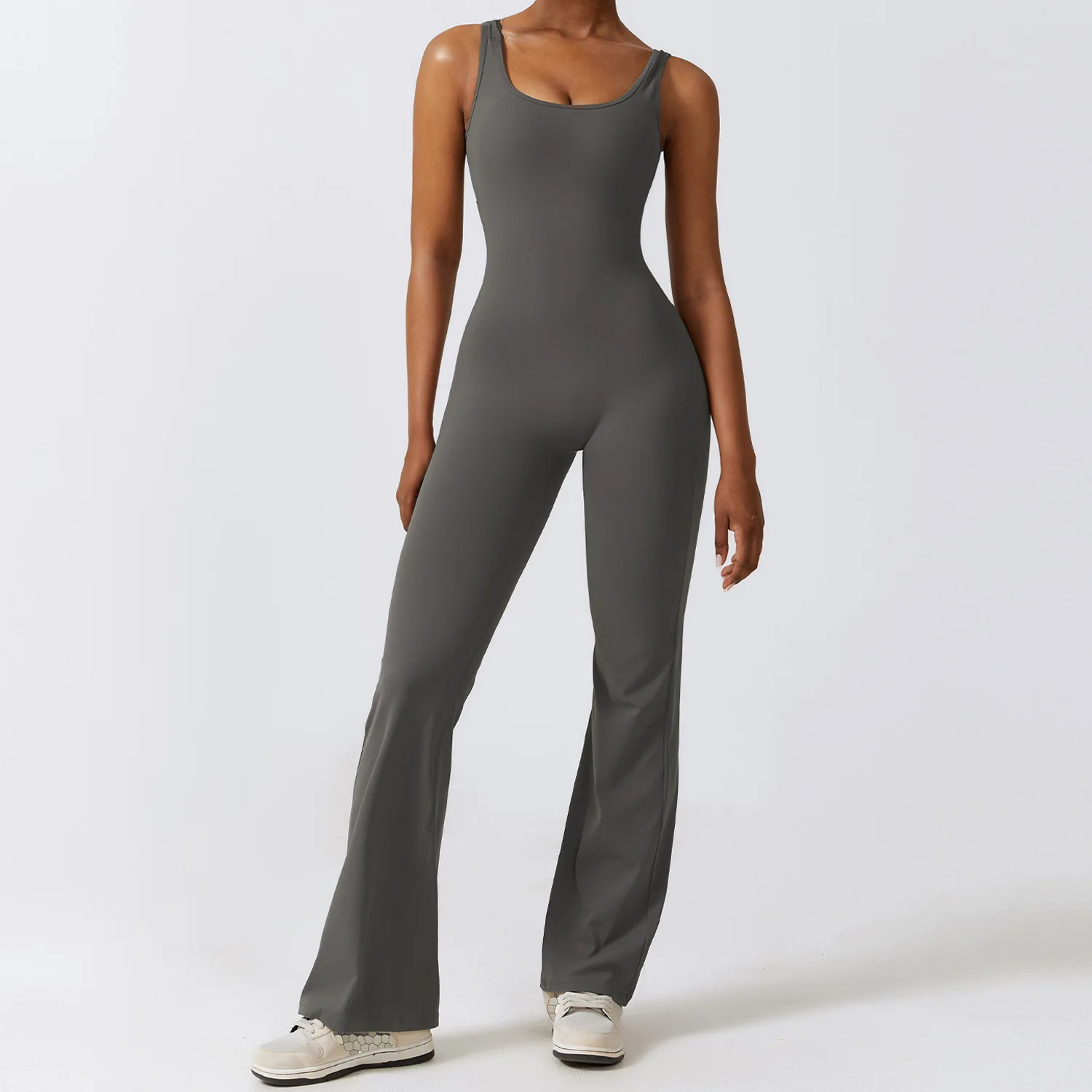 Women's Yoga & Workout Jumpsuit - Stretchable Fitness Bodysuit