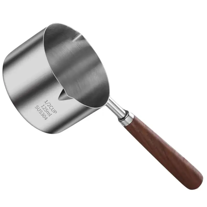 Description Picture 2 of itemPot Saucepan Pan Milk Sauce Cooking Soup Melting Butter Warmer Oil Ladle Pots Stock Coffee Induction Spout Noodle Pour Kitchen