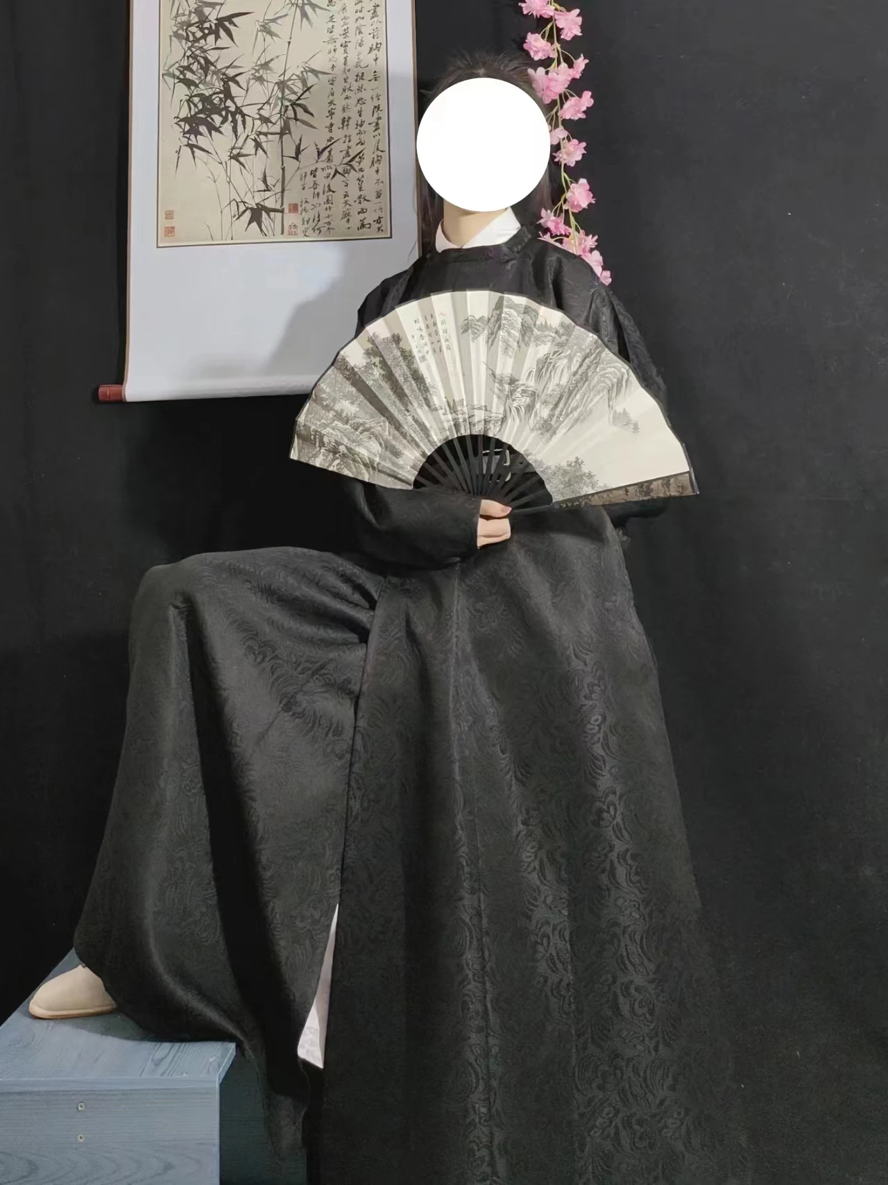 Chinese Hanfu Robe Tang Dynasty Men&Women Ancient Traditional Round Neck Robe Chinese Cosplay Costume Hanfu Plus Size