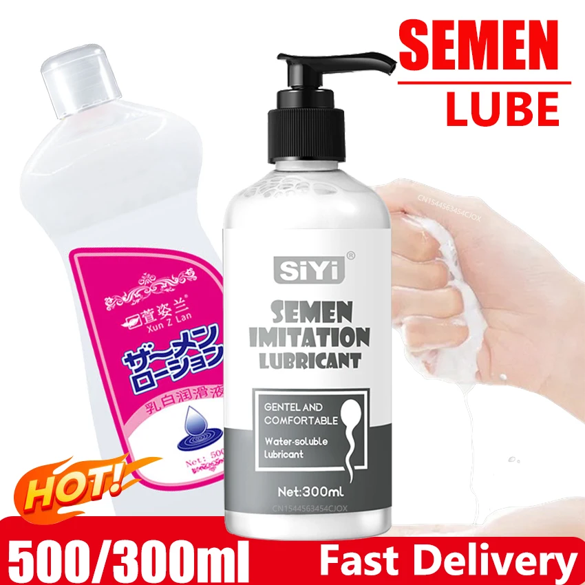 500ML Lubricant for Sex Cream Semen Lube Strawberry Water Based Massage Oil Anal Adult Masturbation intimate Toy Couple Game Gel sexual lubricant