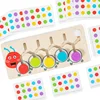 Baby Color Matching Slide Puzzle Board Game Montessori Parish Toy Logice Thinking Education Toy Preschool Activity for Toddlers 4
