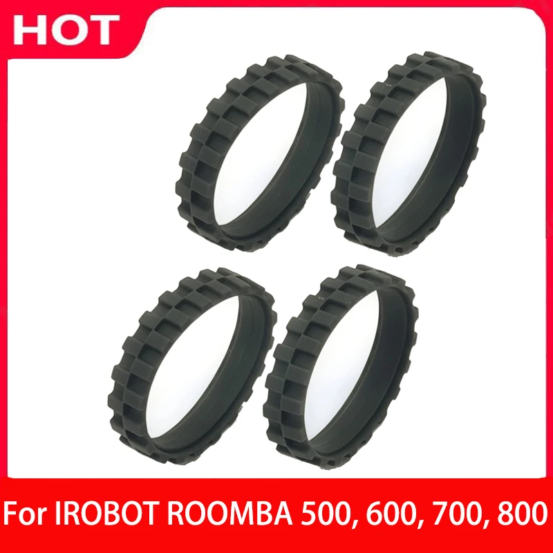 Tires for IROBOT ROOMBA Wheels Series 500, 600, 700, 800 and 900 (Pack