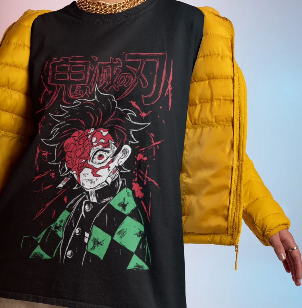 

Футболка Tanjiro, футболка Akaza, футболка с изображением рассекающего демонов, музана, аниме, дома, кокусибо, Даки