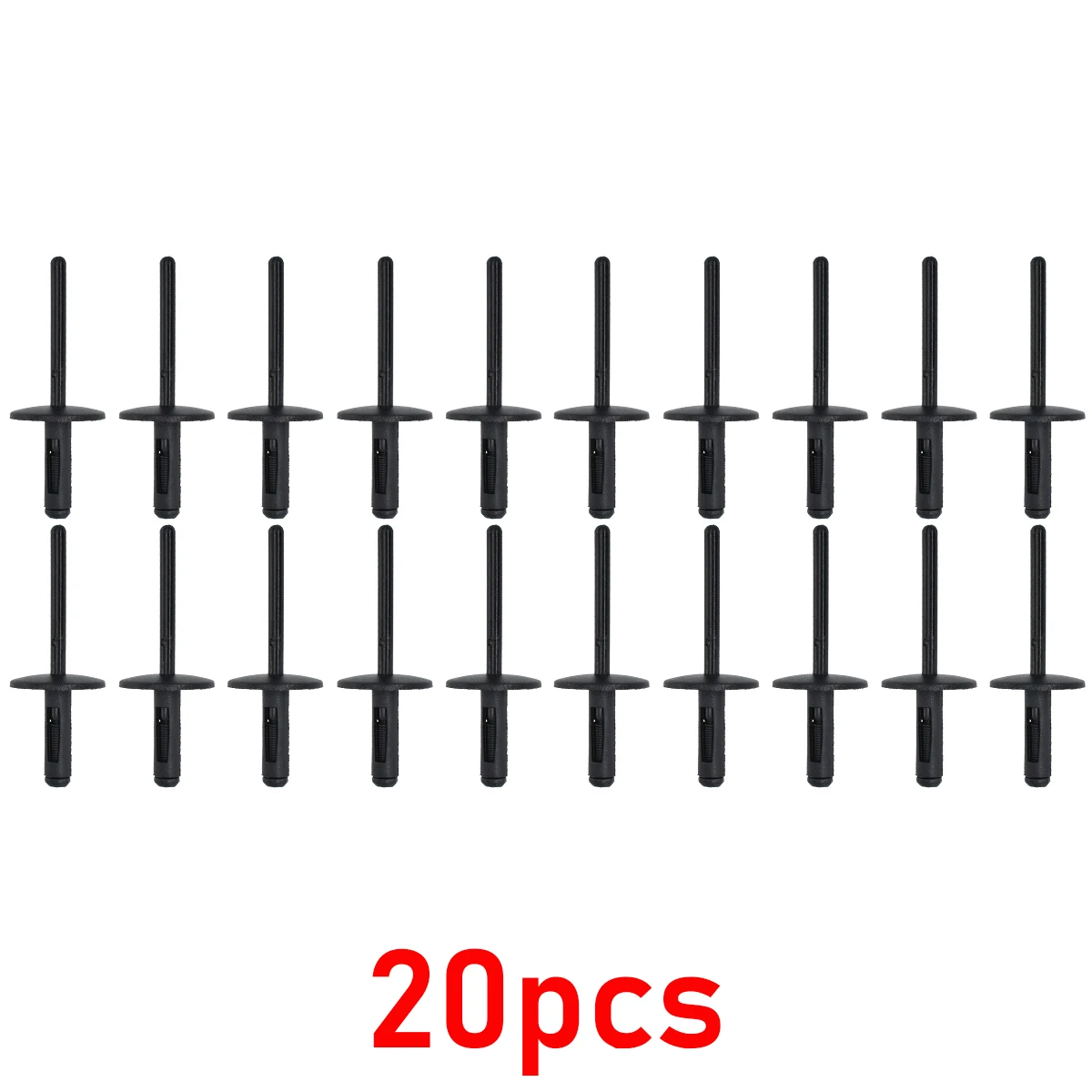 Rivet Aveugle En Plastique 6 Mm, Garniture De Passage De Roue