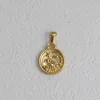 RHYSONG Vintage Twelve Constellation 316L Stainless Steel Pendant Round Chic Design Jewelry Accessories For Women Necklace Diy 5