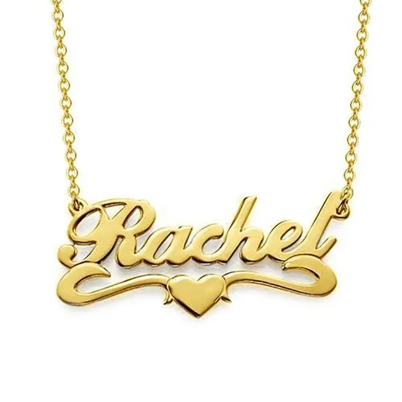 Personality S925 Silver Personalize Name Necklace Custom Handwriting Cursive Letter Pendant Choker Chain Gifts Jewelry
