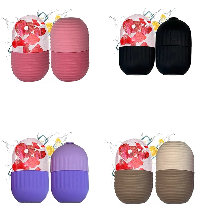 Ice Face Roller Facial Lifting Contouring Tools Silicone Ice Cube Trays Ice Globe Balls Eye Face Massager Beauty Skin Care Tools