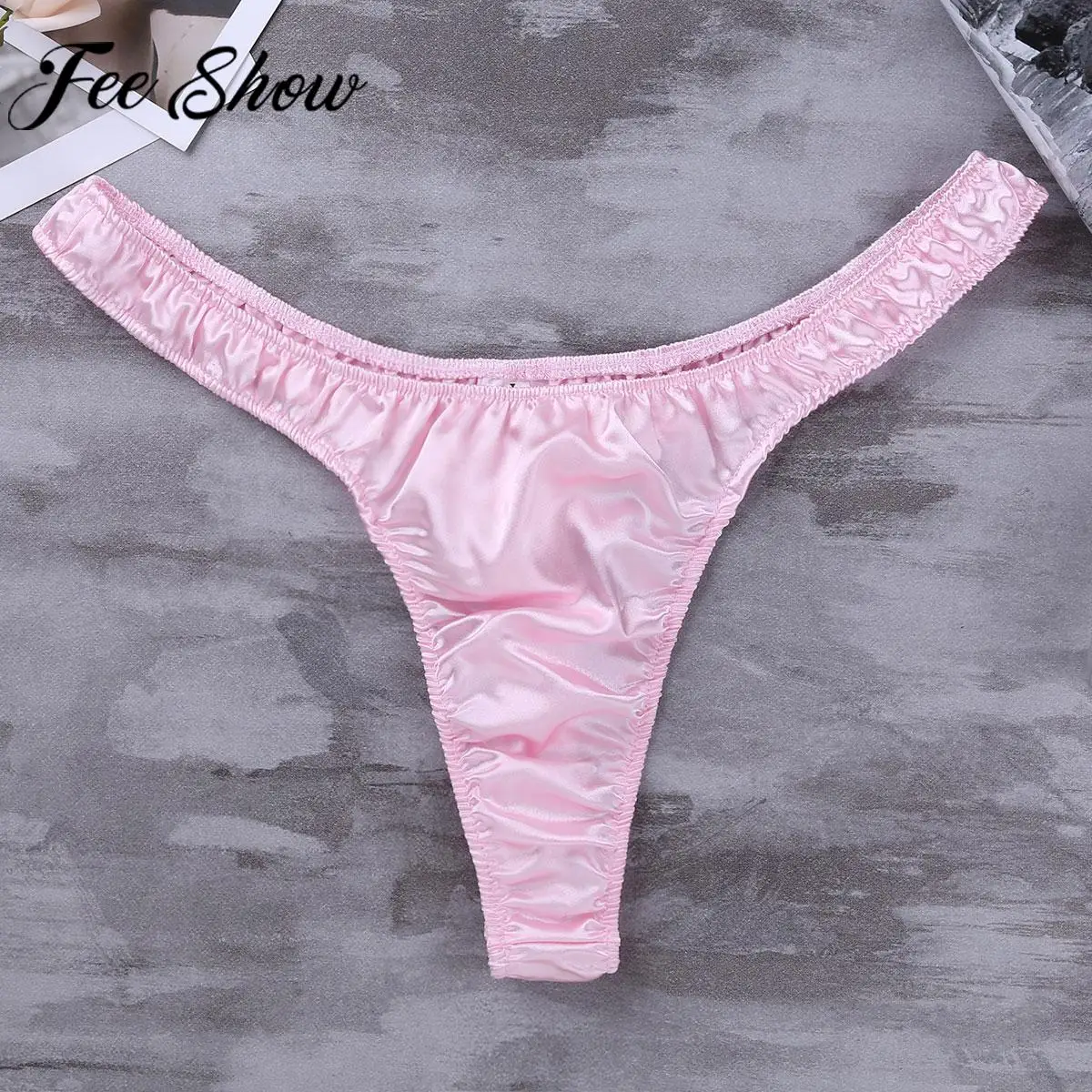 Lencería Sexy Gay para hombres, tangas de Bikini de satén brillante suave, ropa interior sissy, calzoncillos, bragas para la noche, gran oferta