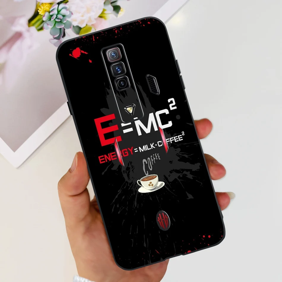 Fashion Cool Pattern Black Silicone Phone Case for ZTE Nubia Red Magic Series