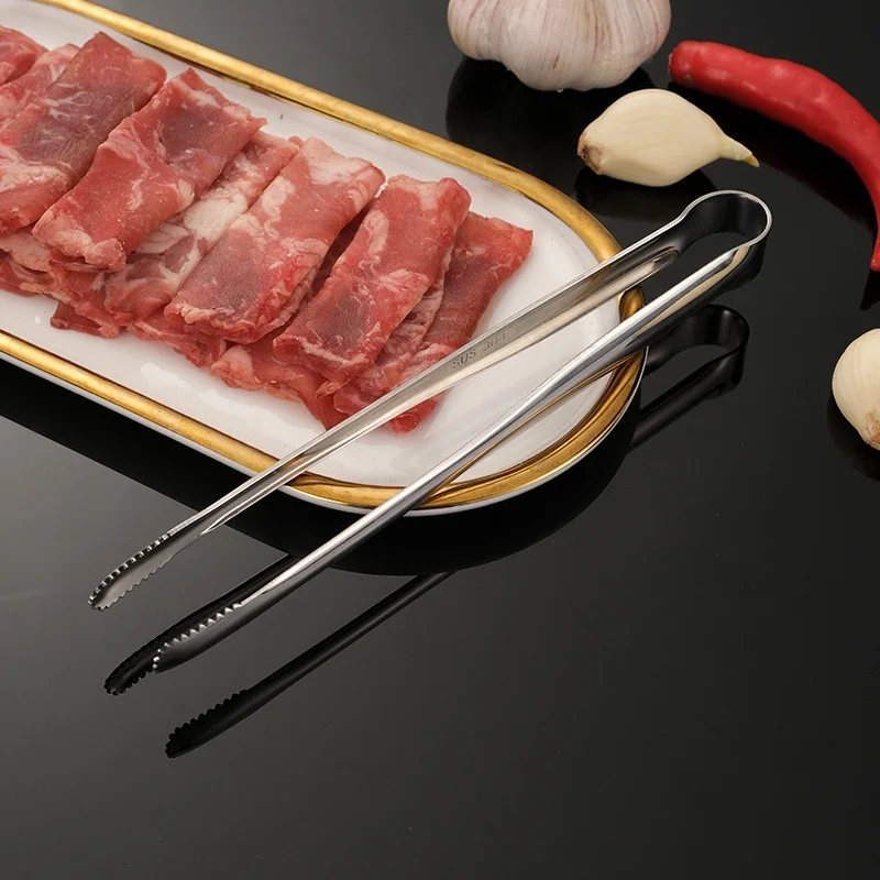 Stainless Steel Barbecue Clip Grill Tongs Food Grade Grippers