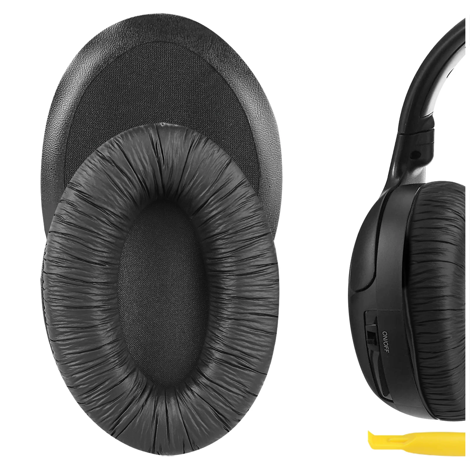

Geekria Earpads for Sennheiser HDR120 RS120 RS110 Replacement Headphones Leatherette Ear Pads Cover Cushions Foam Earmuff