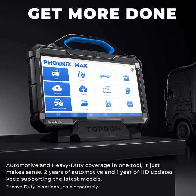 TOPDON Phoenix Max Free Update Professional Automotive Car Diagnostic  Machine OBD2 Scanner Diagnostic Tool - AliExpress