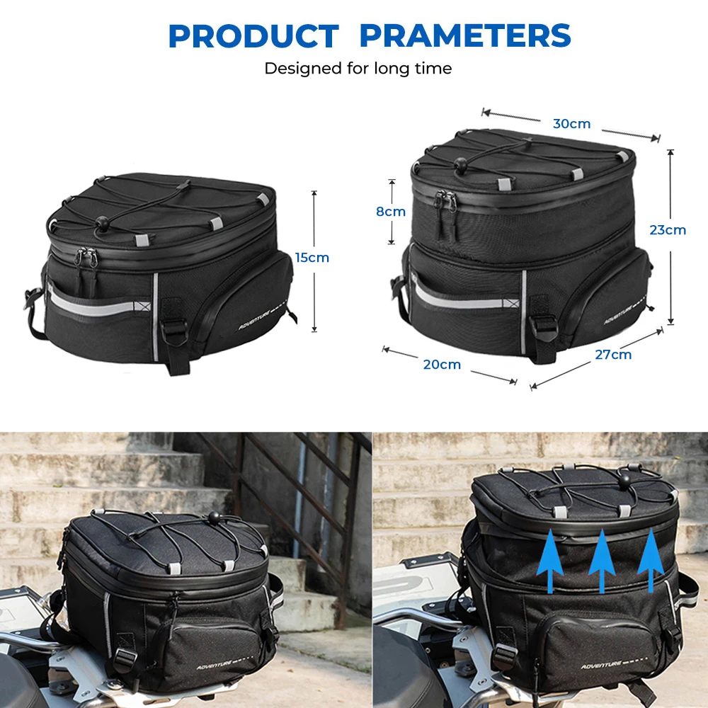 KEMIMOTO-BMW R1250GS R1200GS F850GS F750GS R 1200GS LC ADV 어드벤처, 오토바이 액세서리 가방, 수하물 랙용 테일 백