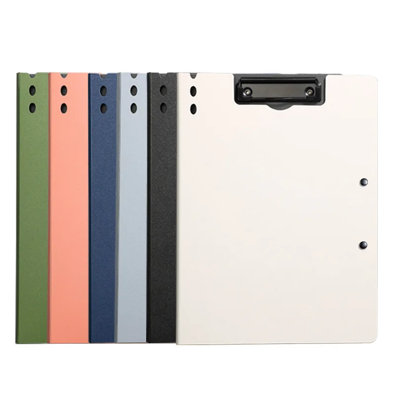 Transparent clipboard writing clipboard business folder A4 file folder clipboard writing pad memo clip double board paper clips test paper organizer school supplies office stationary