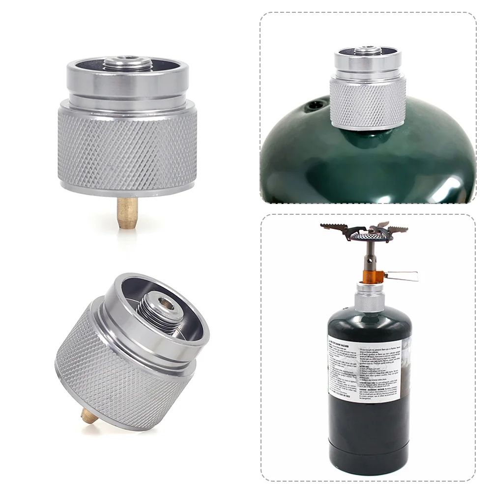 Portable Camping Stove Propane Tank Adapter American Standard Gas Burner  Conversion Head Cylinder Canister Camping Equipment - AliExpress