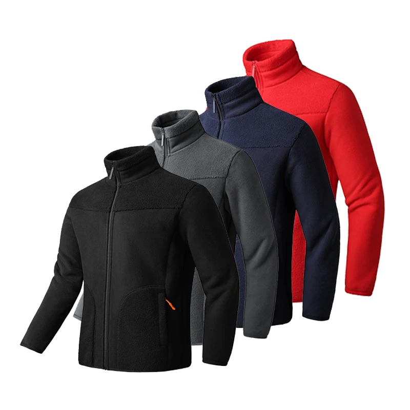

American Tactical Training Men's Hiking Camping Fishing Jacket Full Zip Polar Fleece Soft Lightweight Outdoor Winter Army Coat