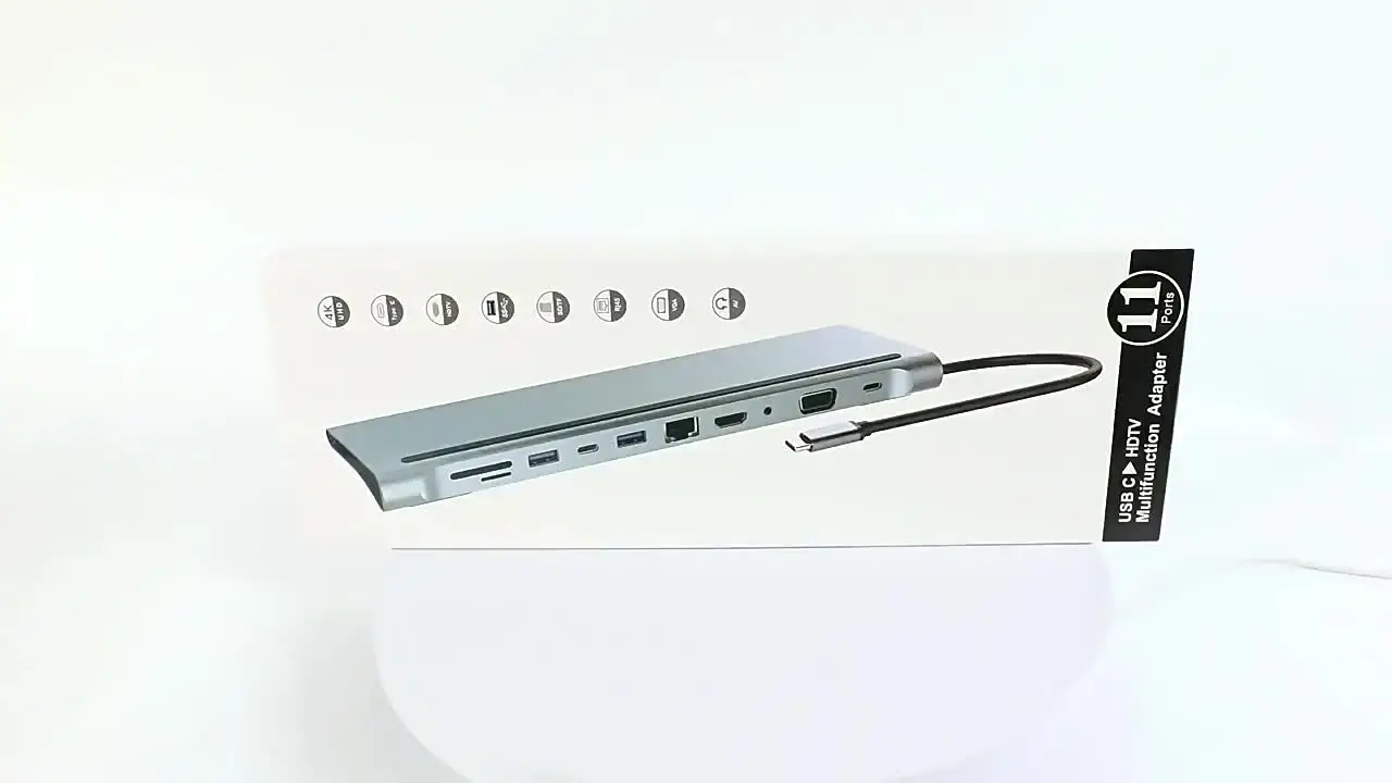 Док-станция TYPE-C11in1 типа C в HDMI-концентратор высокой четкости с подставкой для