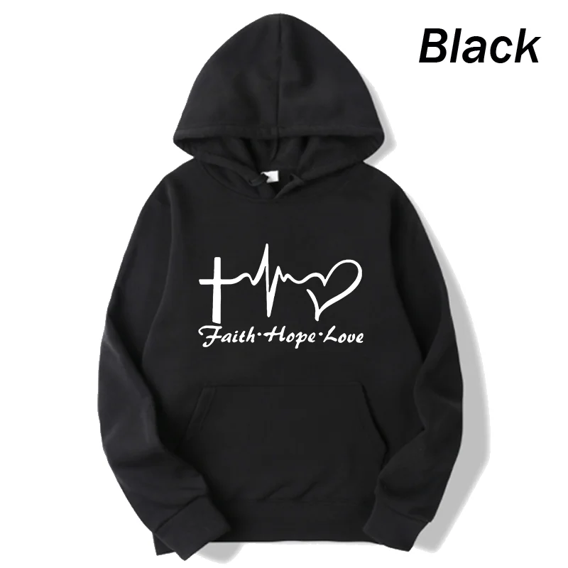 New Autumn Spring Sweatshirt Women Cartoon Heartbeat Printing Hoodie Long-sleeved Loose Vintage Sweater