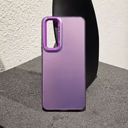 Luxurious Metallic Aurora Matte Case for Honor X5 Plus (IMD purple)