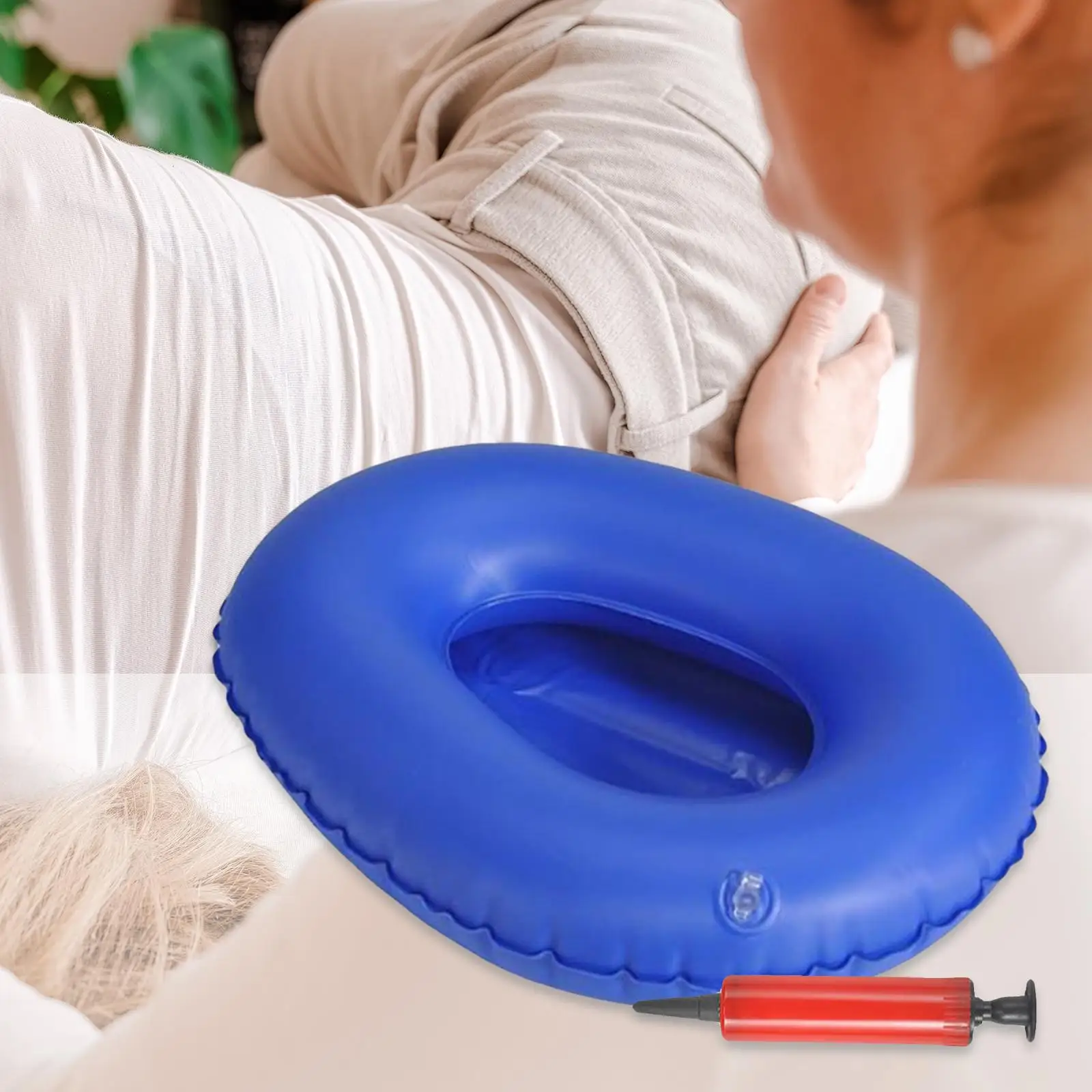 Bedpans Portable Anti Bedsore Bigger Reusable Cushions Stool Toilet for Bedridden Elderly Household Bathroom Patients Men Women 2