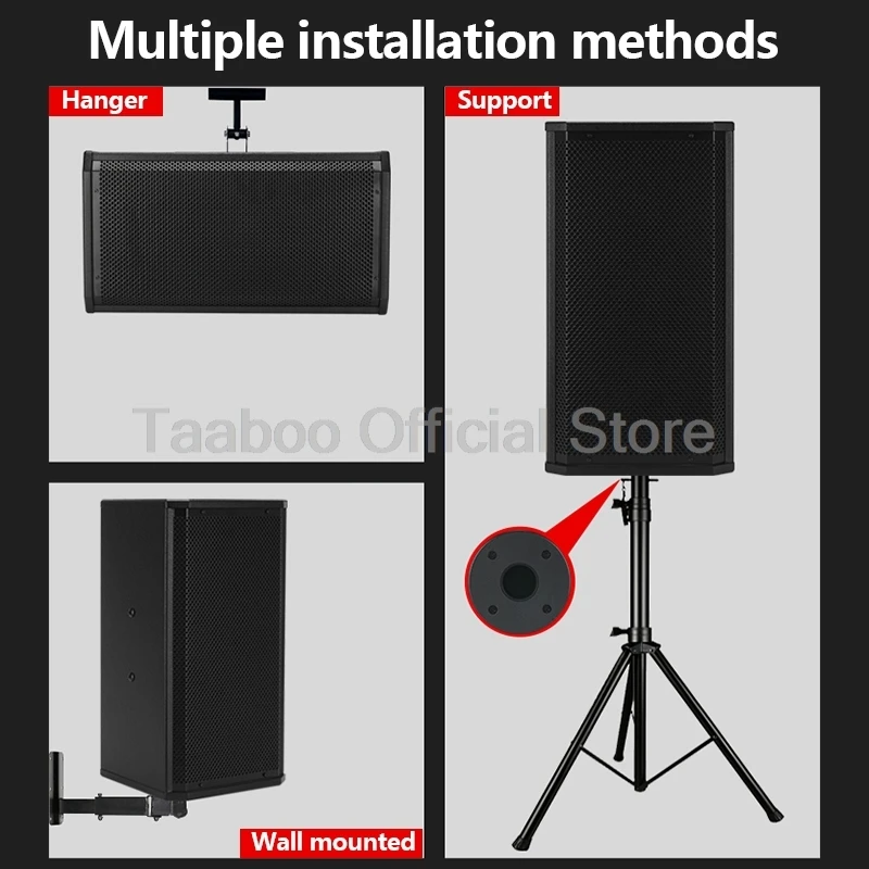10 Inch Wall Mounted Speaker High Power Multi-function Bluetooth Sound Amplifier Professional Commercial Conference Audio Set