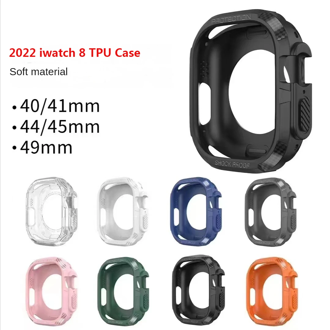 

TPU+ carbon fiber apple protective case for Applewatch Ultra49mm watch case.
