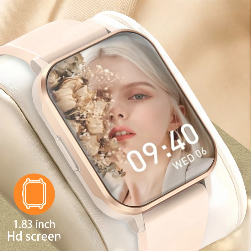 

2023 New 1.83 inch Women Smart Watch Health Monitor Thermometer Women’s Bracelet Bluetooth Call Lady Smartwatch For Android ios