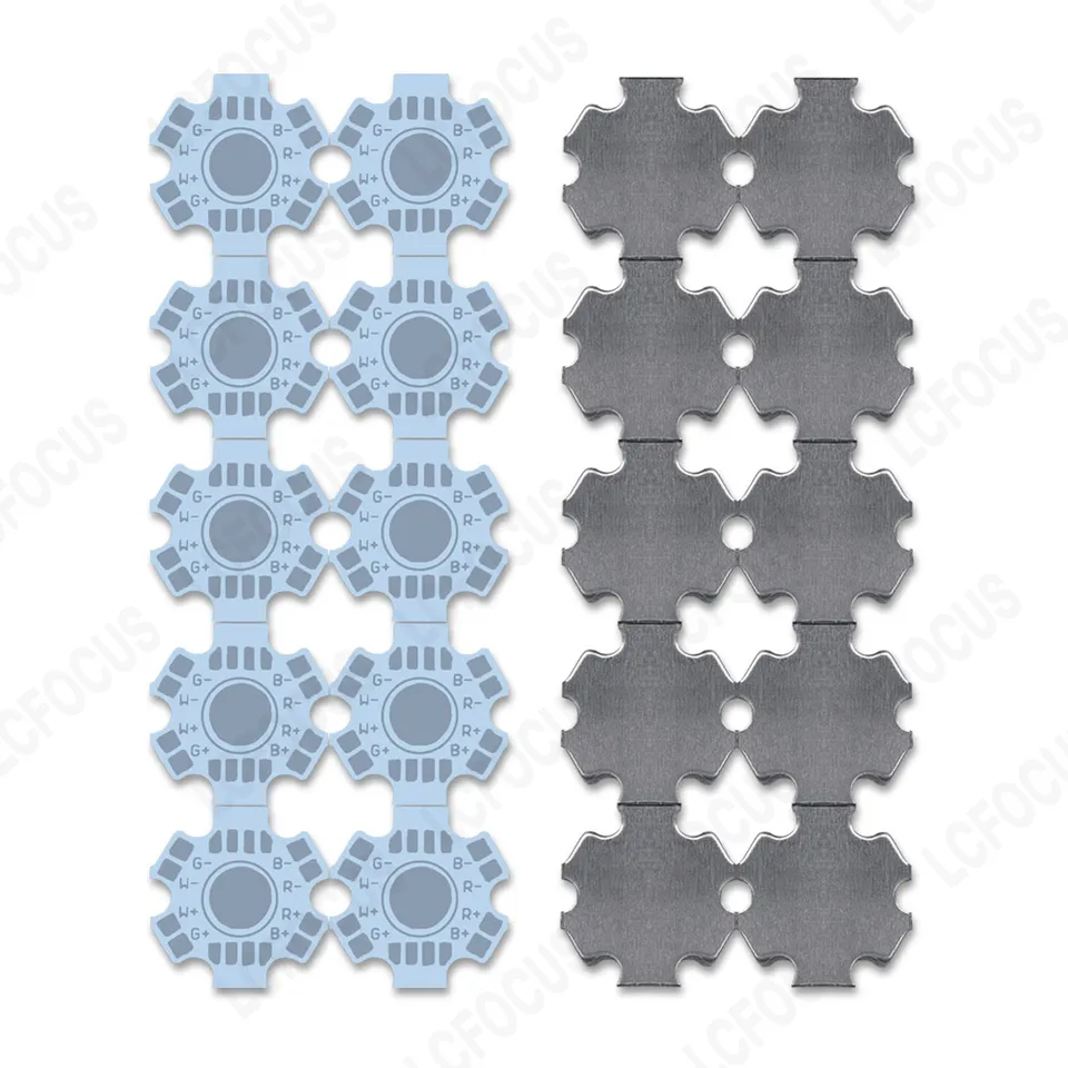 25 stks 1 W 3 W 5 W LED koellichaam (2 pin zwart) aluminium 25 stks 1 W 3 W 5 W LED koellichaam (2 pin zwart) aluminium