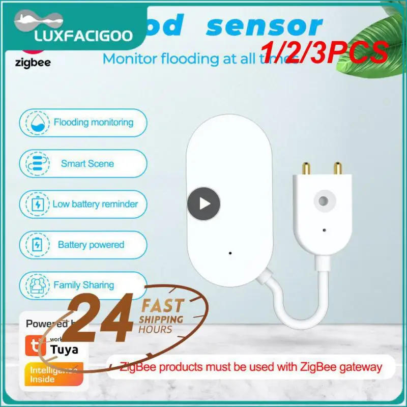 

1/2/3PCS Tuya Leak Sensor Water Leakage Detector Leakage Sensor Water Sensor Prevent Water Leakage For Smart Home var