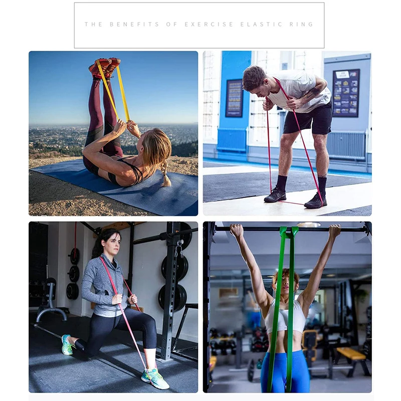 Resistance bands tough latex resistance band elastic exercise strength pull-ups auxiliary band Pilates gym fitness equipment strengthening train