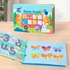 1pcs Children's Early Learning Enlightenment Quiet Book, Repeatedly Sticky Paper, Busy Book, Baby Puzzle, Science Teaching Toys 1