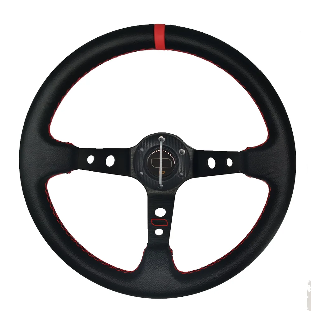 Pu Auto Racing Lenkräder Deep Corn Drifting Sport Lenkrad für Logitech G29  G920 13 / 14inch Lenkradadapter - Lenkräder & Horn