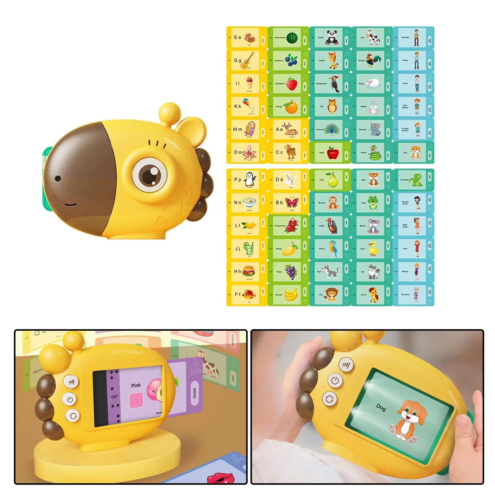 Interactive Learning Cards for Kids - Educational Montessori Toys for Preschoolers