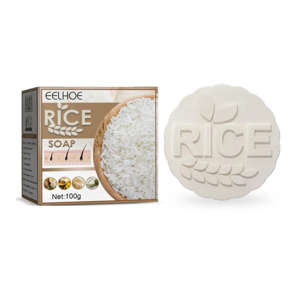 Rice Water Hair Growth Soap Hair Scalp Cleansing Shampoo Bar Antihair