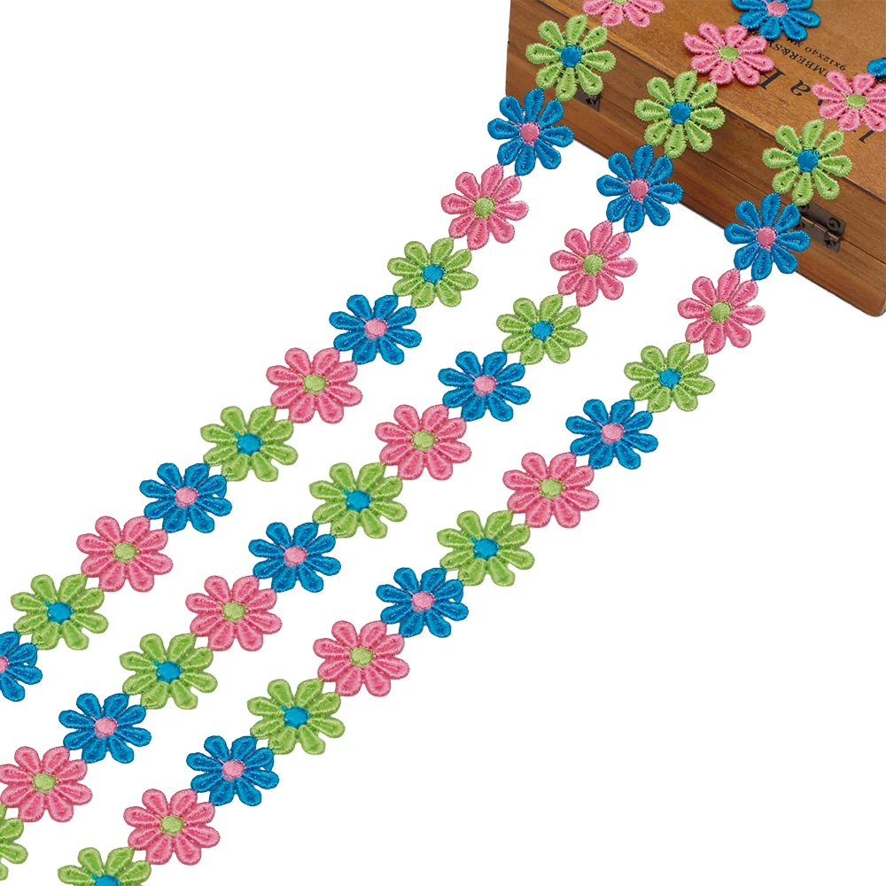 Nastro Margherita Giallo In Poliestere - 15 Yard, Larghezza 2.5cm - Per Cucito E Decorazioni - Foto 5